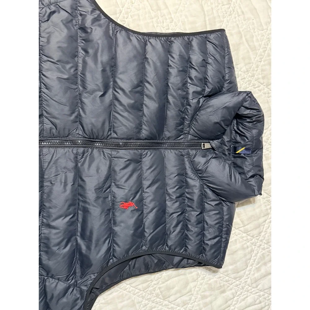 Polo Ralph Lauren Performance Puffer Vest Mens Small black Quilted Full Zip